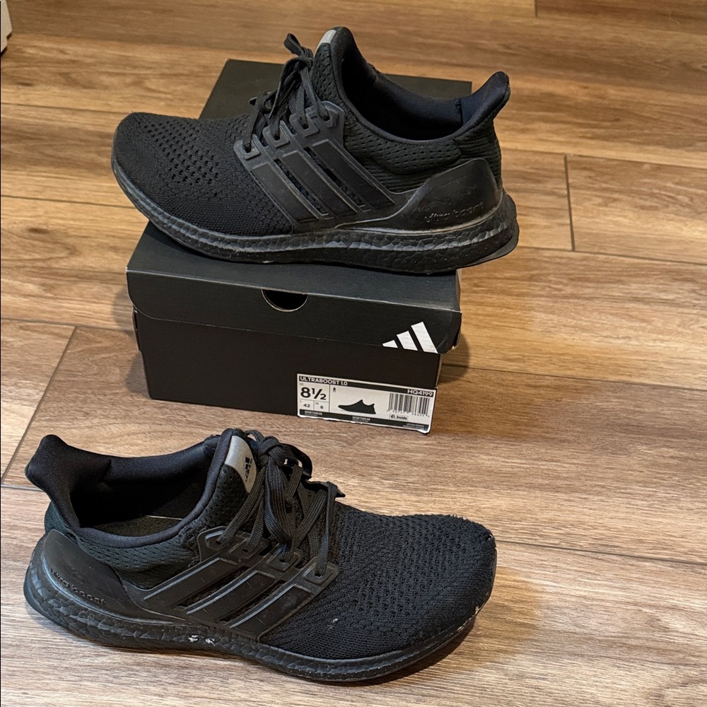 Adidas Men's Black UltraBoost Sneakers
